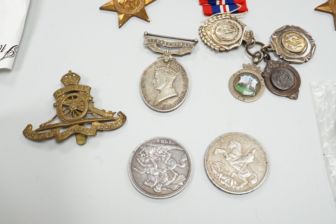 A Queen’s South Africa Medal awarded to 4397 Pte. R. Borley, 12: R: Lancers, with four claps for